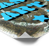 Wise Cat Human Eyes and Funny Glasses Poster (Hoek)