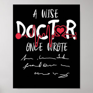 Wise Doctor schreef woordtekst van dokter Poster