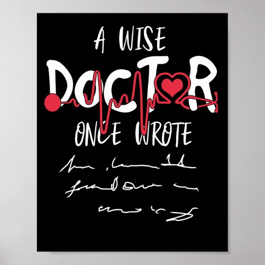 Wise Doctor schreef woordtekst van dokter Poster (Voorkant)