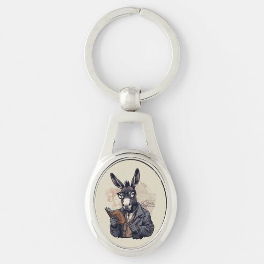 Wise Donkey — Keychain (Voorkant)
