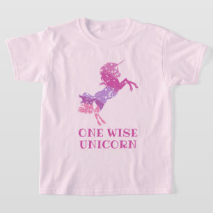 Wise eenhoorn roze Stropdas meisjes T-shirt