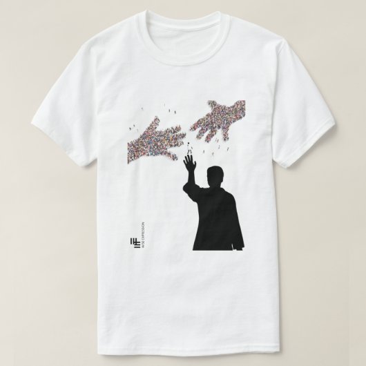 Wise Expression BHARAT JODO YATRA Gandhi T-shirt (Design voorkant)