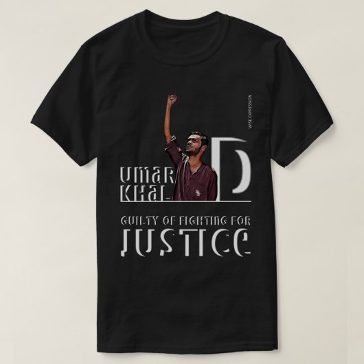 Wise Expression UMAR KHALID is MY HERO T shirt (Design voorkant)