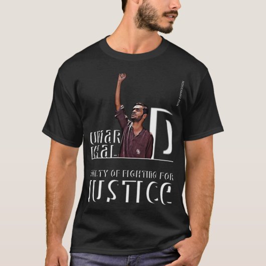Wise Expression UMAR KHALID is MY HERO T shirt (Voorkant)