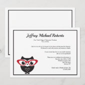 Wise Eyes Optometrie Afstuderen Uitnodiging (Voorkant / Achterkant)