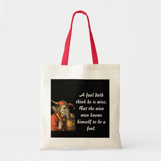Wise Fool Tote Bag (Voorkant)
