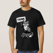 Wise Fox THINK  Animal Rights T-shirt (Voorkant)