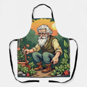 Wise GardenerCharming Vegetable Patch Kitchen Wear Schort (Voorkant)