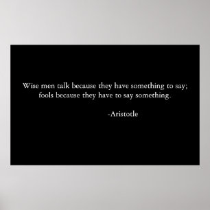 Wise gezegde poster