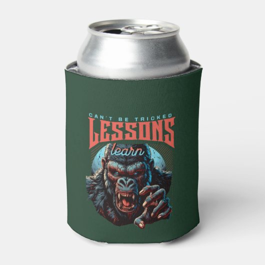 Wise Gorilla Lessons Learn Foam Cup Holder  Blikjeskoeler (Blikje Voorkant)