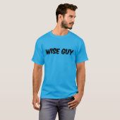 Wise Guy Center Text Basic Donker T-shirt (Voorkant volledig)
