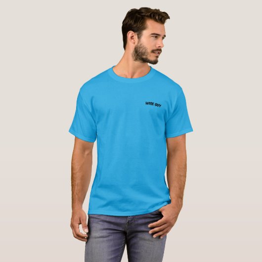 Wise Guy Tekst Logo Basic Donker T-shirt (Voorkant volledig)