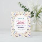 Wise Inspirerend Motivatie Chinees Proverb Briefkaart (Staand voorkant)