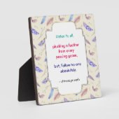 Wise Inspirerend Motivatie Chinees Proverb Fotoplaat (Voorkant)