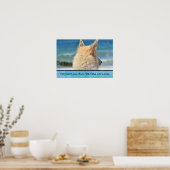 Wise Inspirerend Quote met German Shepherd Pup Poster (Keuken)