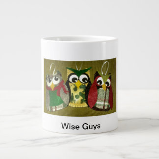 Wise Jongens Owl Ornaments Jumbo Coffee Mok! Grote Koffiekop