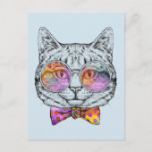 Wise Kat Kat Briefkaart (Voorkant)