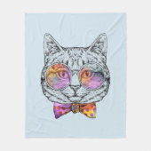 Wise Kat Kat Fleece Deken (Voorkant)