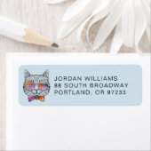 Wise Kat Kat | Jouw namen toevoegen Etiket (Insitu)