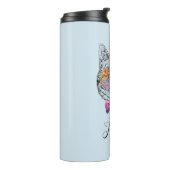 Wise Kat Kat | Jouw namen toevoegen Thermosbeker (Gedraaid links)