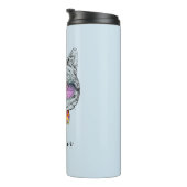 Wise Kat Kat | Jouw namen toevoegen Thermosbeker (Geroteerd rechts)