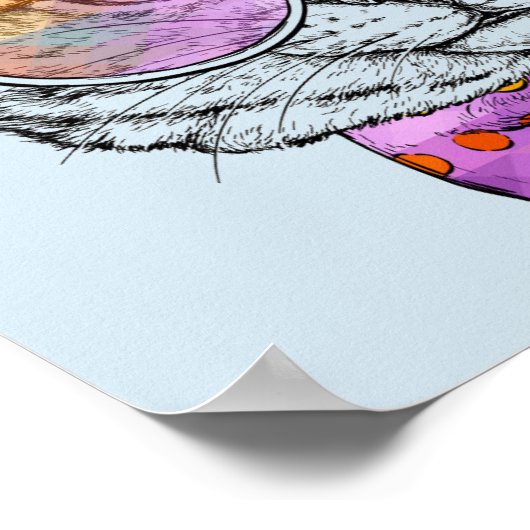 Wise Kat Kat Poster (Hoek)