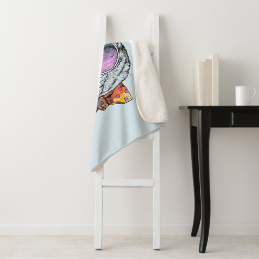 Wise Kat Kat Sherpa Deken (In situ)