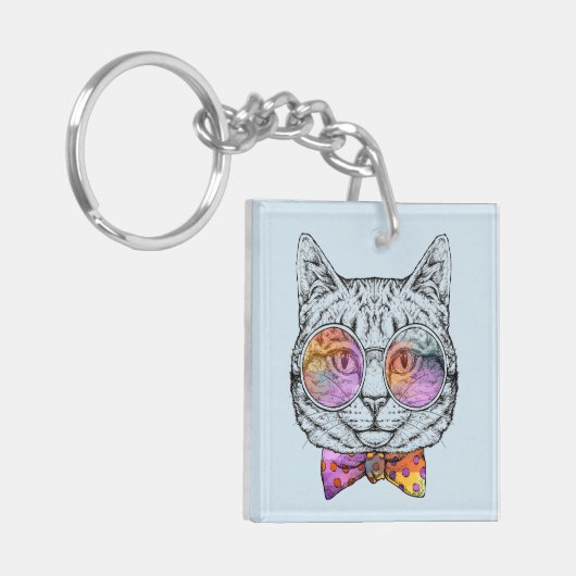 Wise Kat Kat Sleutelhanger (Voorkant Links)