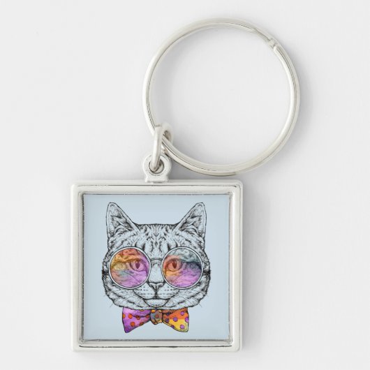 Wise Kat Kat Sleutelhanger (Voorkant)