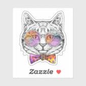 Wise Kat Kat Sticker (Vel)