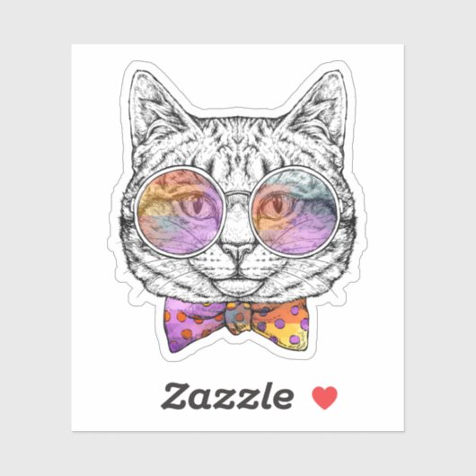 Wise Kat Kat Sticker (Vel)