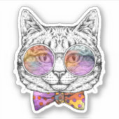Wise Kat Kat Sticker (Voorkant)