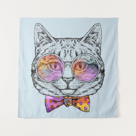 Wise Kat Kat Wandkleed (Voorkant)