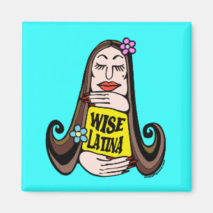 Wise Latina Woman Magneet