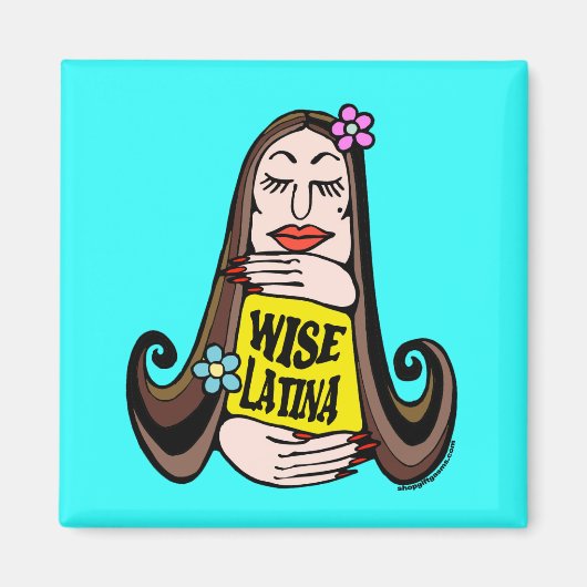 Wise Latina Woman Magneet (Voorkant)