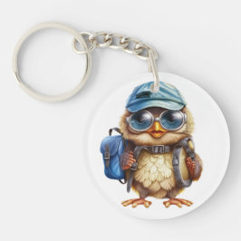 Wise Little Traveler - Kind Uil met rugzak Sleutelhanger