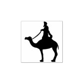Wise Man op Camel Wood Art Stamp Rubberstempel (Afrduk)
