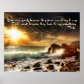 Wise Mannen Speak Poster (Voorkant)