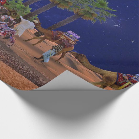 Wise Mannen Star Kerstgrafisch Cadeaupapier (Hoek)