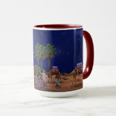 Wise Mannen Star Kerstgrafisch Mok (Voorkant rechts)