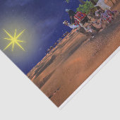 Wise Mannen Star Kerstgrafisch Tissuepapier (Detail)