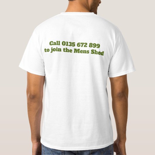 "Wise mannen talk" mannen quote groen T-shirt (Achterkant)