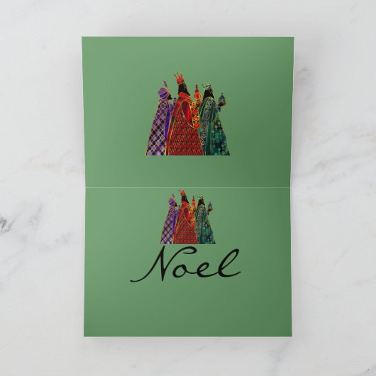 Wise Mannen Vakantie Groet Kaart (Binnen)