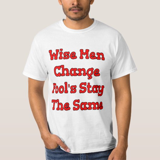 Wise Mannen Value T-Shirt (Voorkant)