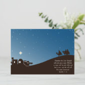 Wise Mannen zoeken hem een kerstkaart (Staand voorkant)