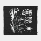 Wise Mannen zoeken hem nog steeds Christelijk Kers Fleece Deken (Voorkant (Horizontaal))