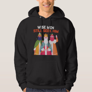Wise Mannen zoeken hem nog steeds Christelijk kers Hoodie