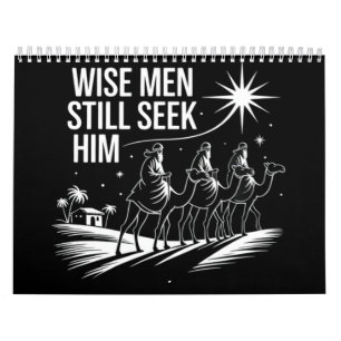 Wise Mannen zoeken hem nog steeds Christelijk Kers Kalender