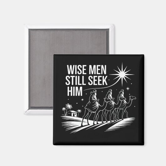 Wise Mannen zoeken hem nog steeds Christelijk Kers Magneet (Voorkant / Achterkant)