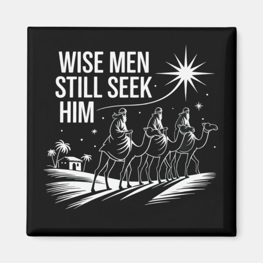 Wise Mannen zoeken hem nog steeds Christelijk Kers Magneet (Voorkant)